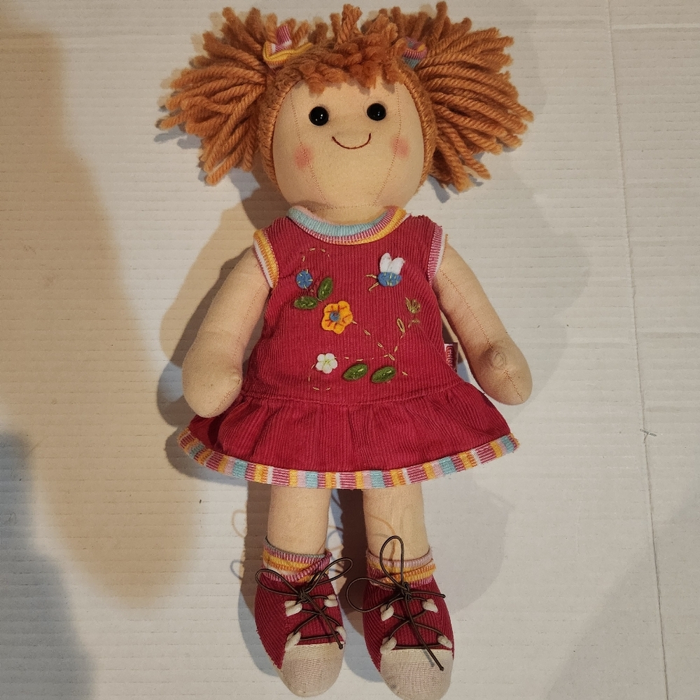 HABA Heless Nel8 Soft Rag Doll Girl Yarn Hair Plush Toy 12"